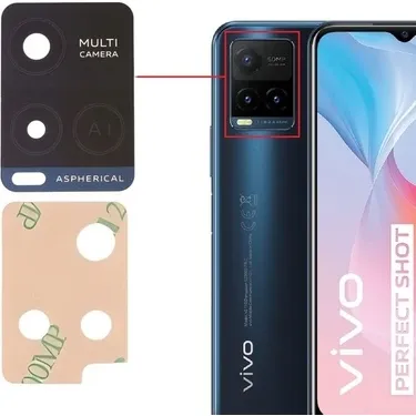VİVO Y21 ORJ KAMERA LENSİ SİYAH