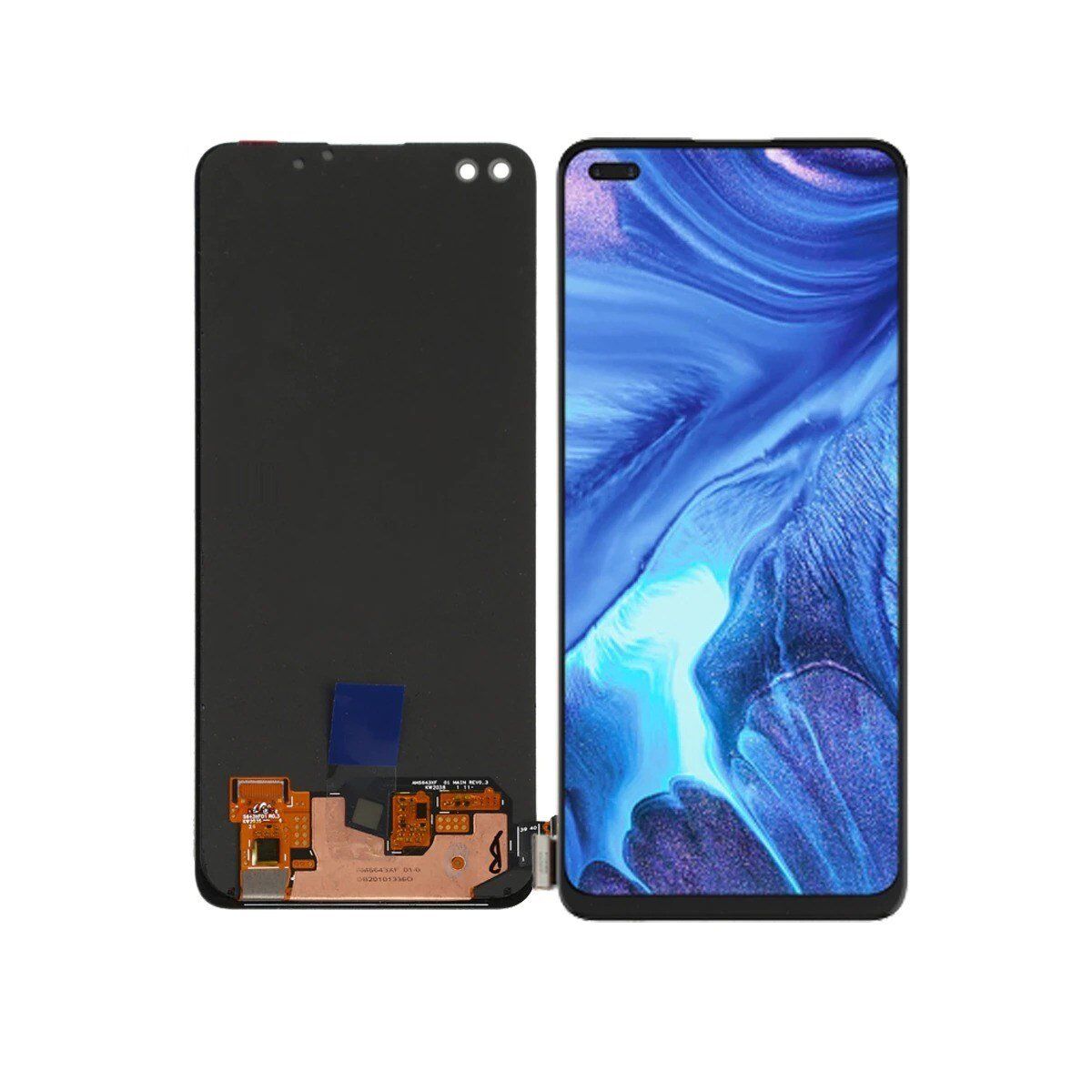 OPPO RENO 4 LİTE SERVİS ORJ EKRAN SİYAH