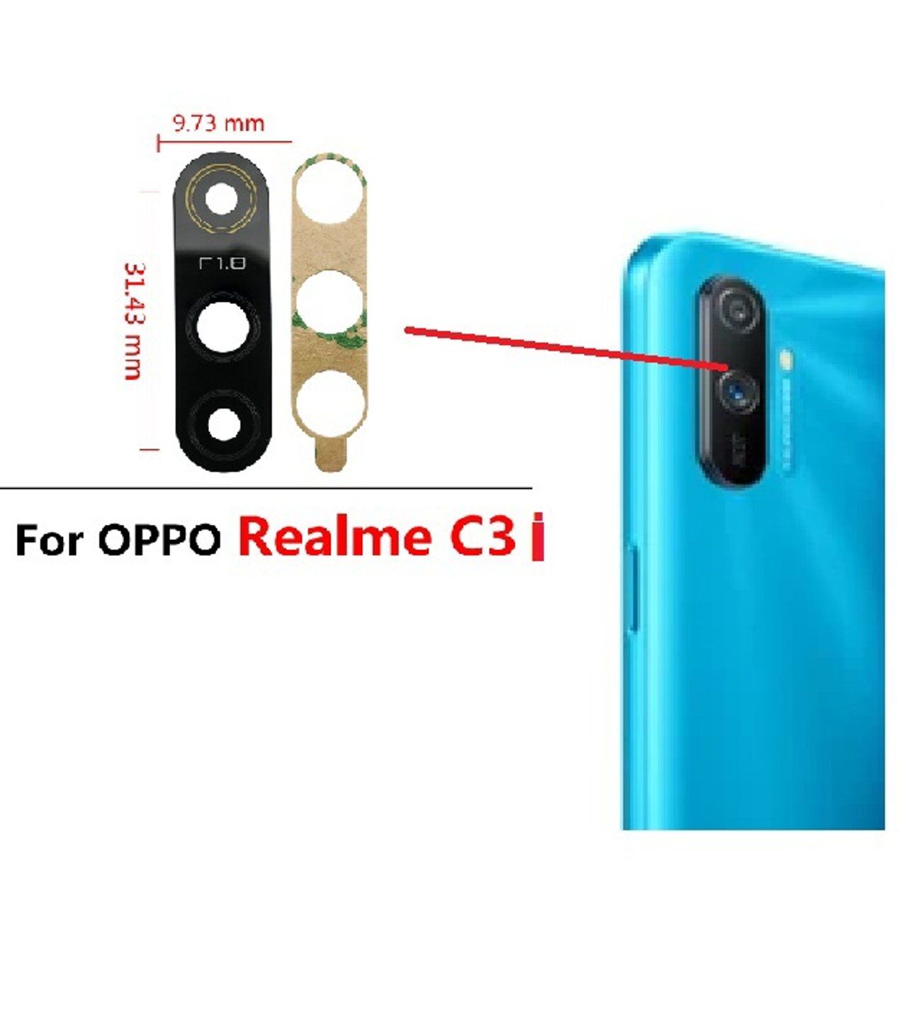 REALME C3İ ORJ KAMERA LENSİ