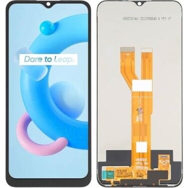 REALME C20 SERVİS ORJ EKRAN ÇİTASIZ SİYAH