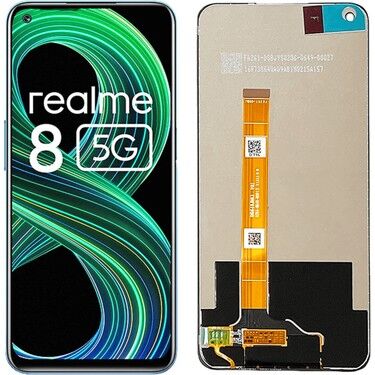 REALME 8 5G SERVİS ORJ EKRAN ÇİTASIZ SİYAH